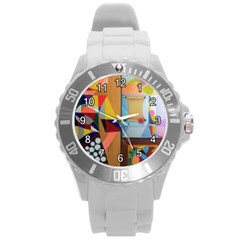 Pablo Et Moi Unisex Plastic Sport Watch (large) By Jocelyn Apple/appleartcom by appleartcom