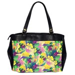 Tropical Flowers And Leaves Background Office Handbags (2 Sides)  Back