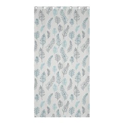 Whimsical Feather Pattern Dusk Blue Shower Curtain 36  X 72  (stall) by Zandiepants