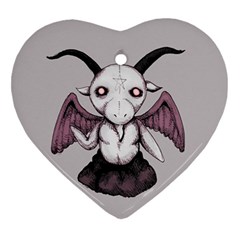 Plushie Baphomet Heart Ornament (2 Sides)