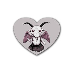 Plushie Baphomet Heart Coaster (4 pack) 