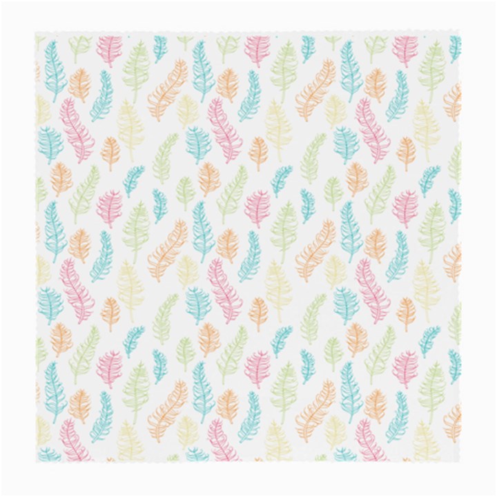 Whimsical Feather Pattern,Fresh Colors, Medium Glasses Cloth