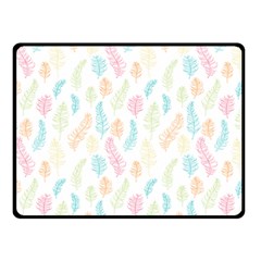 Whimsical Feather Pattern,fresh Colors, Fleece Blanket (small) by Zandiepants