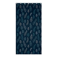 Whimsical Feather Pattern, Midnight Blue, Shower Curtain 36  X 72  (stall) by Zandiepants