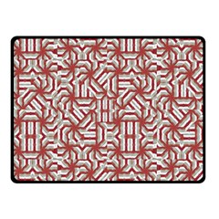 Interlace Tribal Print Double Sided Fleece Blanket (small)  by dflcprints