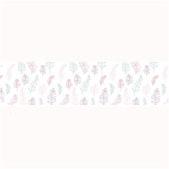 Whimsical Feather Pattern, Soft Colors, Large Bar Mat by Zandiepants