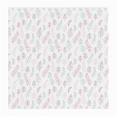 Whimsical Feather Pattern, soft colors, Medium Glasses Cloth (2 Sides)