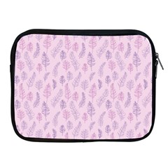 Whimsical Feather Pattern, Pink & Purple, Apple Ipad 2/3/4 Zipper Case by Zandiepants