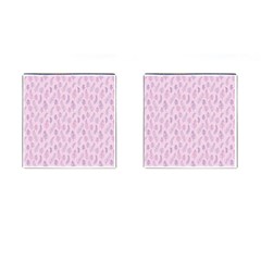 Whimsical Feather Pattern, Pink & Purple, Cufflinks (square) by Zandiepants