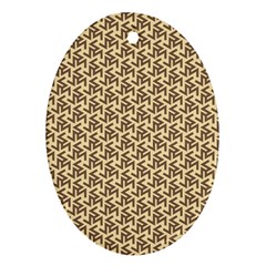 Braided Pattern Oval Ornament (two Sides)