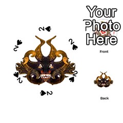 Demon Tribal Mask Playing Cards 54 (round) 