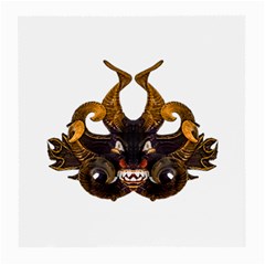 Demon Tribal Mask Medium Glasses Cloth by dflcprints