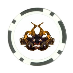 Demon Tribal Mask Poker Chip Card Guards (10 Pack)  by dflcprints