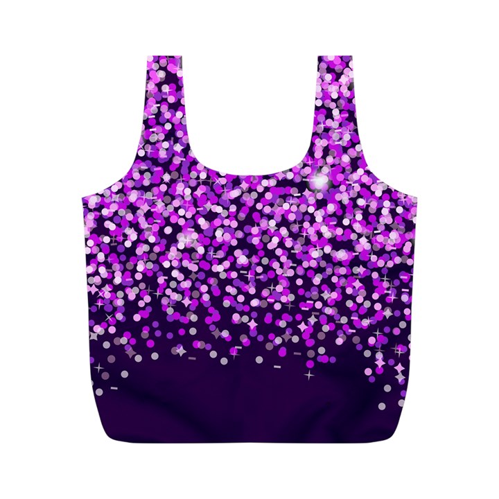 Purple Rain Full Print Recycle Bags (M) 