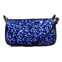 Blue Glitter Rain Shoulder Clutch Bags