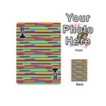 Colorful Stripes Background Playing Cards 54 (Mini)  Front - ClubK