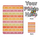 Watercolor Stripes Background With Stars Multi-purpose Cards (Rectangle)  Front 16