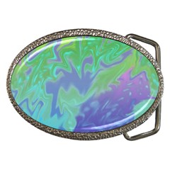 Green Blue Pink Color Splash Belt Buckles by BrightVibesDesign