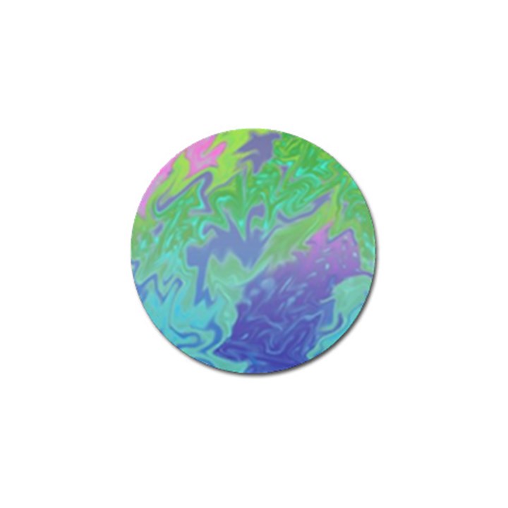 Green Blue Pink Color Splash Golf Ball Marker (4 pack)