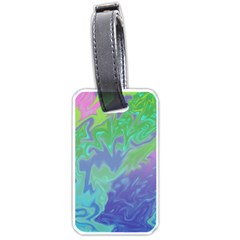 Green Blue Pink Color Splash Luggage Tags (one Side)  by BrightVibesDesign