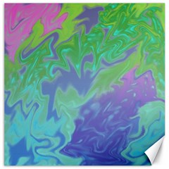 Green Blue Pink Color Splash Canvas 20  X 20  