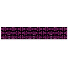 Pink Black Retro Tiki Pattern Flano Scarf (large)  by BrightVibesDesign