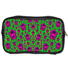 Fantasy Valentine In Floral Love And Peace Time Toiletries Bags by pepitasart