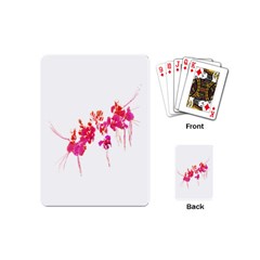 Minimal Floral Print Playing Cards (mini)  by dflcprints