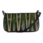 Green Brown Zigzag Shoulder Clutch Bags Front