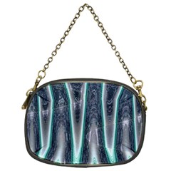 Blue Turquoise Zigzag Pattern Chain Purses (one Side)  by BrightVibesDesign