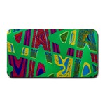 Bright Green Mod Pop Art Medium Bar Mats 16 x8.5  Bar Mat