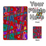 Bright Red Mod Pop Art Playing Cards 54 Designs  Front - Diamond7