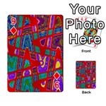 Bright Red Mod Pop Art Playing Cards 54 Designs  Front - Diamond9