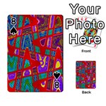 Bright Red Mod Pop Art Playing Cards 54 Designs  Front - Spade8