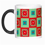 Blue red squares pattern                                Morph Mug