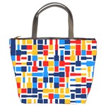 Colorful shapes                                  	Bucket Bag Front