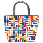 Colorful shapes                                  	Bucket Bag Back