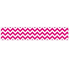 Hot Pink & White Zigzag Pattern Flano Scarf (large) by Zandiepants