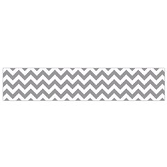 Medium Grey & White Zigzag Pattern Flano Scarf (small) by Zandiepants