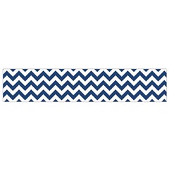 Navy Blue & White Zigzag Pattern Flano Scarf (small) by Zandiepants