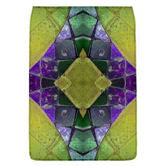 Purple Yellow Stone Abstract Flap Covers (l)  by BrightVibesDesign