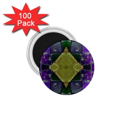 Purple Yellow Stone Abstract 1 75  Magnets (100 Pack)  by BrightVibesDesign