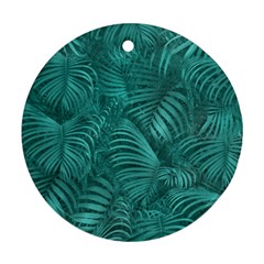 Tropical Hawaiian Pattern Ornament (round)  by dflcprints