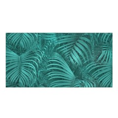 Tropical Hawaiian Print Satin Shawl