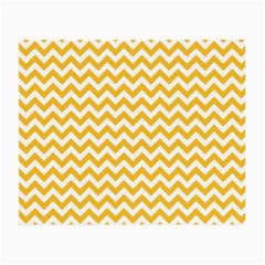 Sunny Yellow & White Zigzag Pattern Small Glasses Cloth