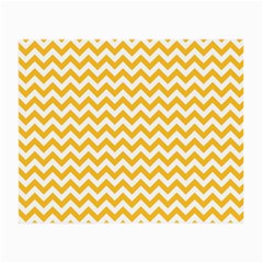 Sunny Yellow & White Zigzag Pattern Small Glasses Cloth (2 Sides)