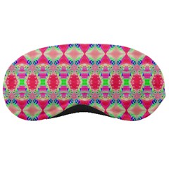 Pretty Pink Shapes Pattern Sleeping Masks by BrightVibesDesign