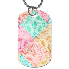 A Rose Is A Rose Dog Tag (one Side) by hennigdesign