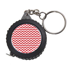 Poppy Red & White Zigzag Pattern Measuring Tape