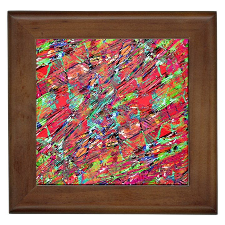 Expressive Abstract Grunge Framed Tiles